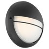 Access Lighting Clifton, Outdoor LED Bulkhead, Black Finish, Opal Glass 20260LEDDMG-BL/OPL